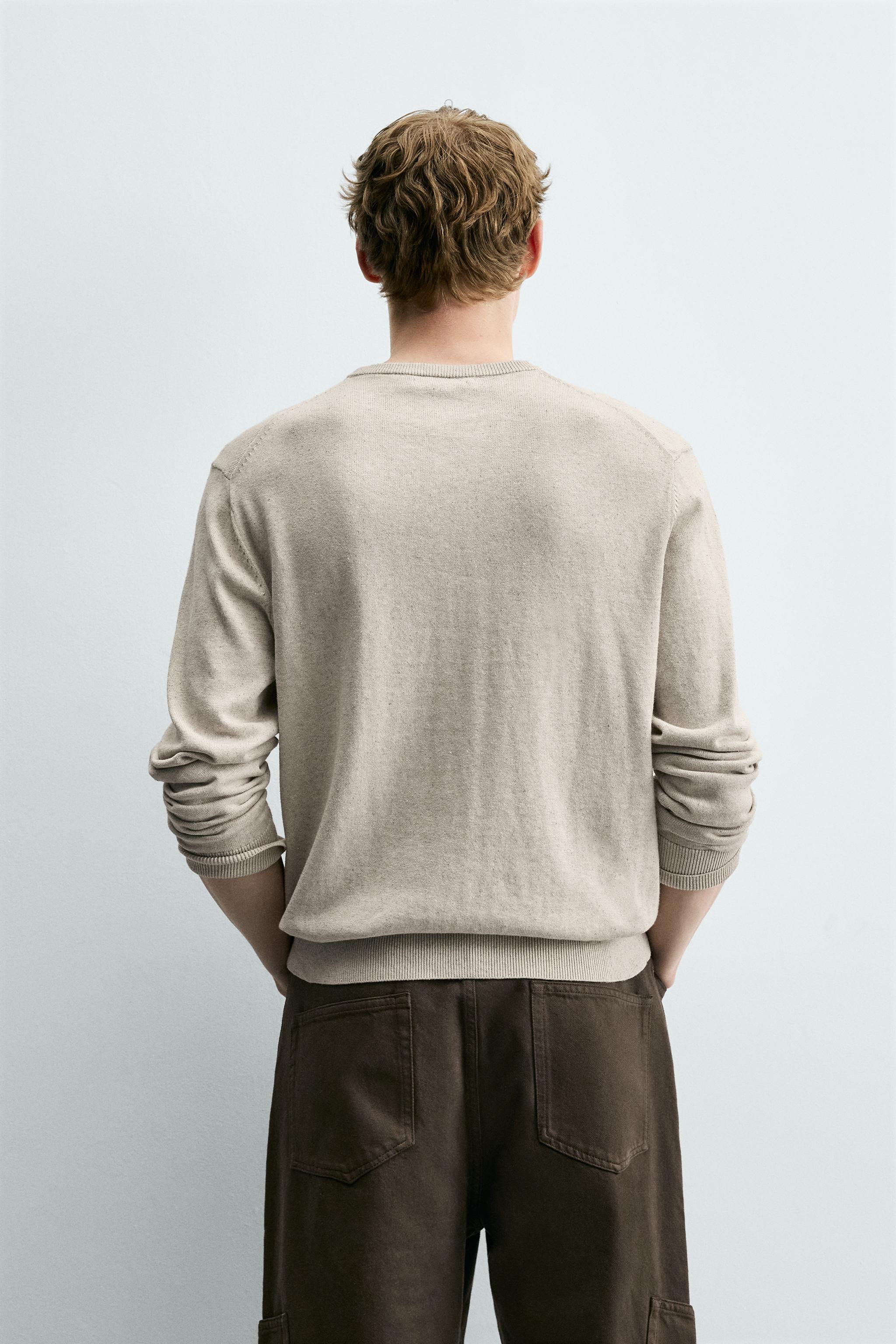 PULL BOUTONNÉ EN MÉLANGE DE COTON